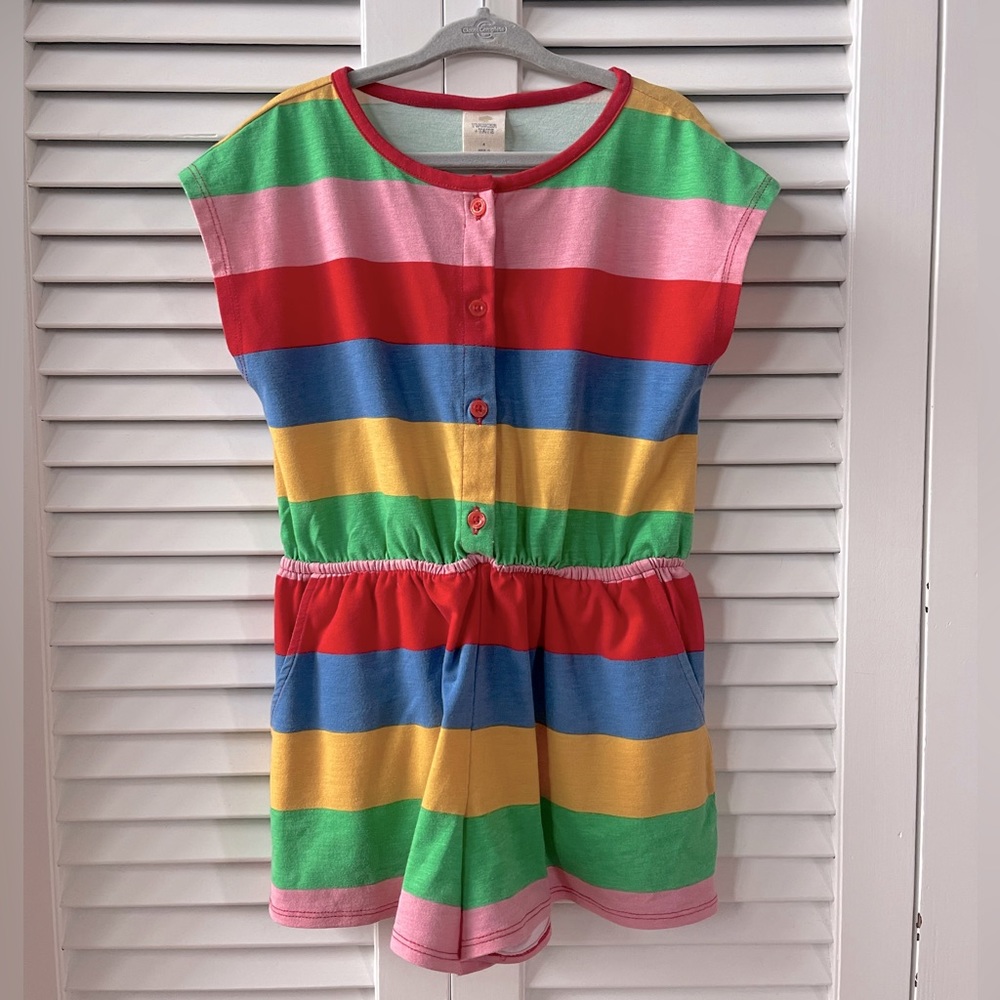 Tucker & Tate rainbow striped romper